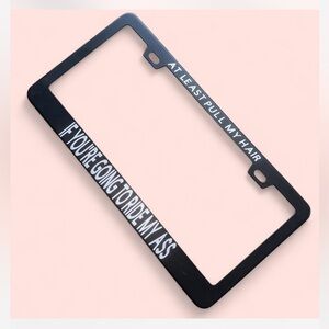 License plate frame